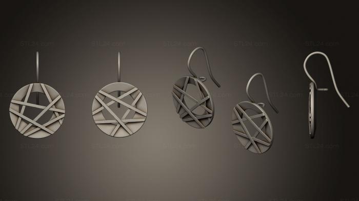 Jewelry (earrings 6, JVLR_0133) 3D models for cnc